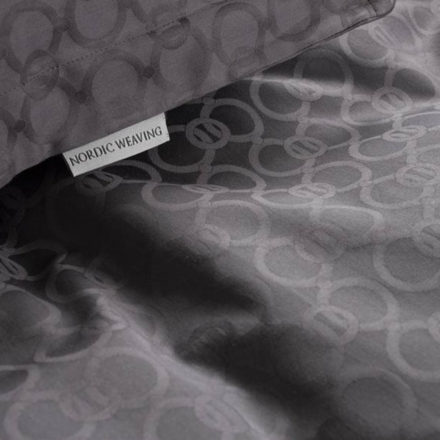 Junior Allergivenligt sengetøj Egyptisk bomuldssatin Mørkegrå (Høj TC - 400) Nordic Weaving